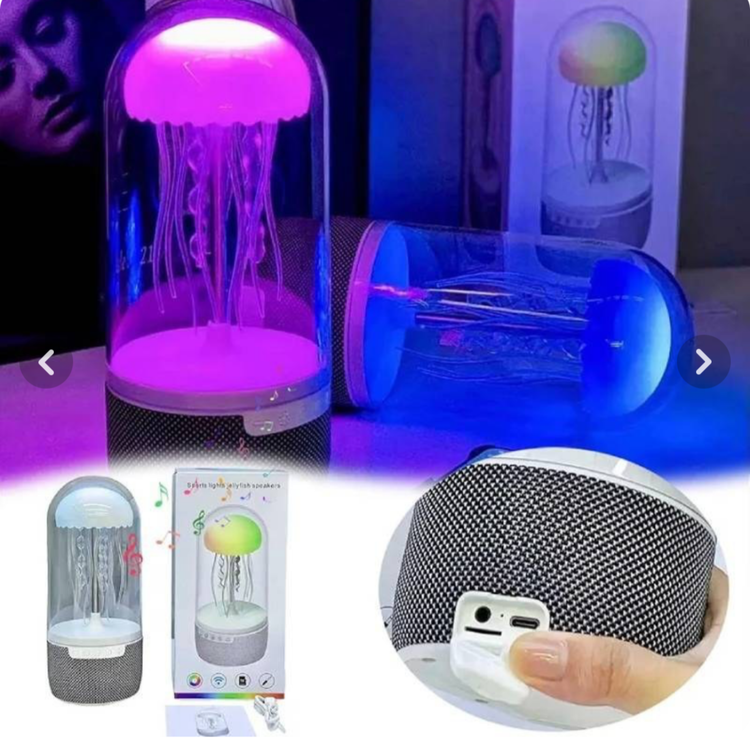 چراغ خواب و اسپیکر بلوتوثی عروس دریایی متحرک (مدل Sports Lights Jellyfish Speaker)