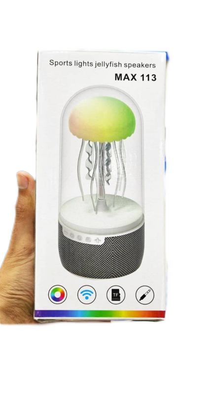 چراغ خواب و اسپیکر بلوتوثی عروس دریایی متحرک (مدل Sports Lights Jellyfish Speaker)